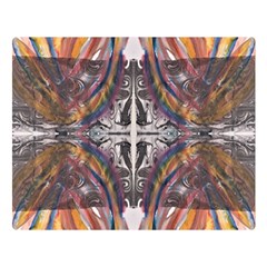 Mixed Media Symmetry Double Sided Flano Blanket (large)  by kaleidomarblingart