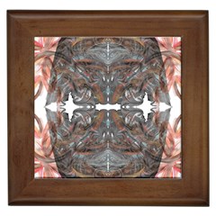 Painted Symmetry Framed Tile by kaleidomarblingart