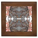 Painted symmetry Framed Tile Front