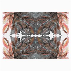 Painted Symmetry Large Glasses Cloth (2 Sides) by kaleidomarblingart