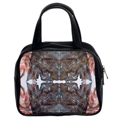 Painted Symmetry Classic Handbag (two Sides) by kaleidomarblingart