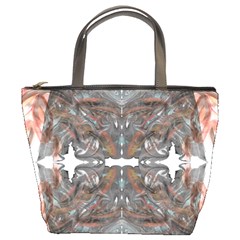 Painted Symmetry Bucket Bag by kaleidomarblingart