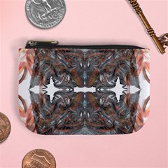 Painted Symmetry Mini Coin Purse by kaleidomarblingart