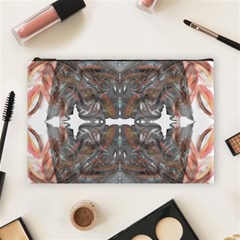 Painted Symmetry Cosmetic Bag (large) by kaleidomarblingart