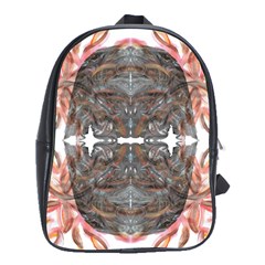 Painted Symmetry School Bag (large) by kaleidomarblingart