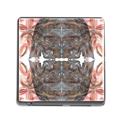 Painted Symmetry Memory Card Reader (square 5 Slot) by kaleidomarblingart