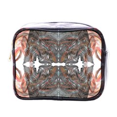 Painted Symmetry Mini Toiletries Bag (one Side) by kaleidomarblingart