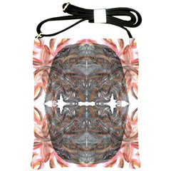 Painted Symmetry Shoulder Sling Bag by kaleidomarblingart