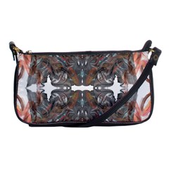 Painted Symmetry Shoulder Clutch Bag by kaleidomarblingart