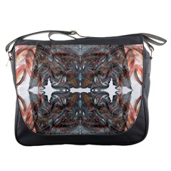 Painted Symmetry Messenger Bag by kaleidomarblingart