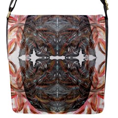 Painted Symmetry Flap Closure Messenger Bag (s) by kaleidomarblingart