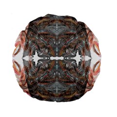 Painted Symmetry Standard 15  Premium Flano Round Cushions