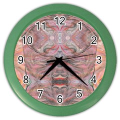 Orange Intricate Color Wall Clock