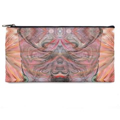 Orange Intricate Pencil Case by kaleidomarblingart