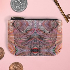 Orange Intricate Mini Coin Purse by kaleidomarblingart