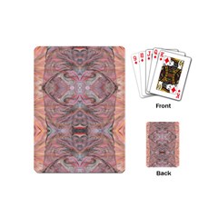 Orange Intricate Playing Cards Single Design (mini) by kaleidomarblingart