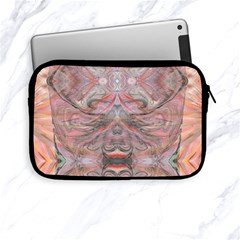 Orange Intricate Apple Ipad Mini Zipper Cases by kaleidomarblingart