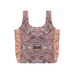 Orange Intricate Full Print Recycle Bag (s) by kaleidomarblingart