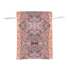 Orange Intricate Lightweight Drawstring Pouch (l) by kaleidomarblingart