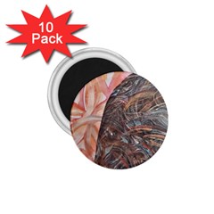 Painted Petals 1 75  Magnets (10 Pack)  by kaleidomarblingart