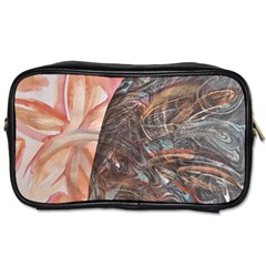 Painted Petals Toiletries Bag (two Sides) by kaleidomarblingart