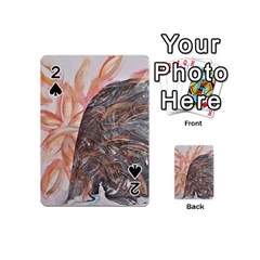 Painted Petals Playing Cards 54 Designs (mini) by kaleidomarblingart