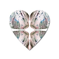 Painted Patterns Heart Magnet by kaleidomarblingart