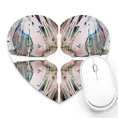 Painted Patterns Heart Mousepads by kaleidomarblingart