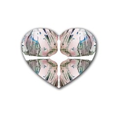 Painted Patterns Heart Coaster (4 Pack)  by kaleidomarblingart