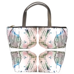 Painted Patterns Bucket Bag by kaleidomarblingart