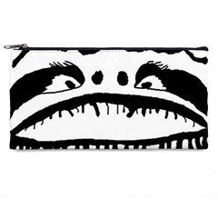 Creepy Monster Black And White Close Up Drawing Pencil Case