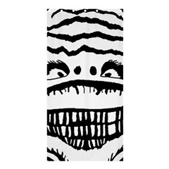 Creepy Monster Black And White Close Up Drawing Shower Curtain 36  X 72  (stall)  by dflcprintsclothing