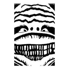 Creepy Monster Black And White Close Up Drawing Shower Curtain 48  X 72  (small)  by dflcprintsclothing