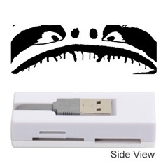 Creepy Monster Black And White Close Up Drawing Memory Card Reader (stick) by dflcprintsclothing