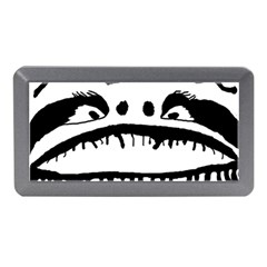 Creepy Monster Black And White Close Up Drawing Memory Card Reader (mini) by dflcprintsclothing