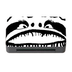 Creepy Monster Black And White Close Up Drawing Memory Card Reader With Cf by dflcprintsclothing