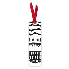 Creepy Monster Black And White Close Up Drawing Small Book Marks