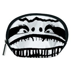 Creepy Monster Black And White Close Up Drawing Accessory Pouch (medium) by dflcprintsclothing