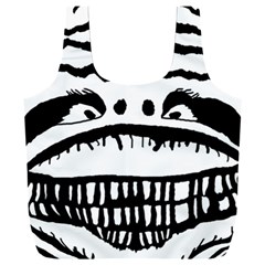 Creepy Monster Black And White Close Up Drawing Full Print Recycle Bag (xxl) by dflcprintsclothing