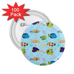 Underwater World 2 25  Buttons (100 Pack)  by SychEva