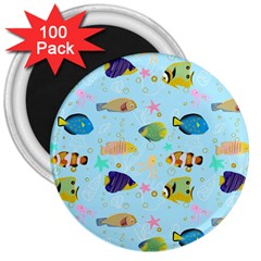 Underwater World 3  Magnets (100 Pack) by SychEva