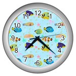 Underwater World Wall Clock (Silver) Front