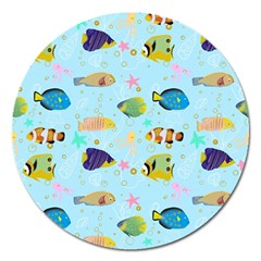 Underwater World Magnet 5  (round) by SychEva