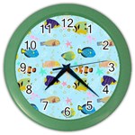 Underwater World Color Wall Clock Front