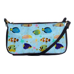 Underwater World Shoulder Clutch Bag by SychEva