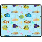 Underwater World Fleece Blanket (Medium)  60 x50  Blanket Front