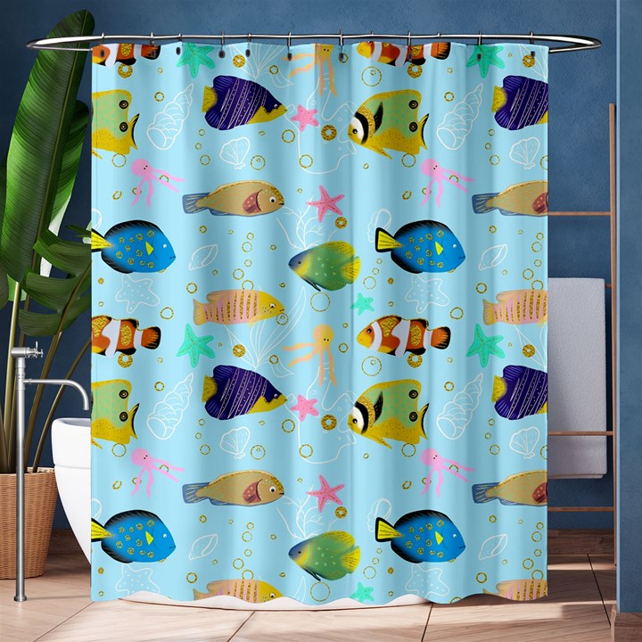 Underwater World Shower Curtain 60  x 72  (Medium) 