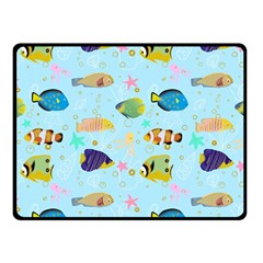 Underwater World Double Sided Fleece Blanket (small)  by SychEva