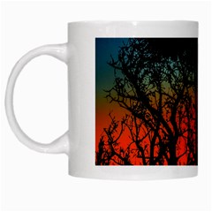 Sunset Colorful Nature Scene White Mugs by dflcprintsclothing