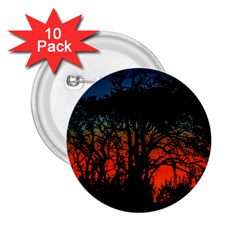 Sunset Colorful Nature Scene 2 25  Buttons (10 Pack) 